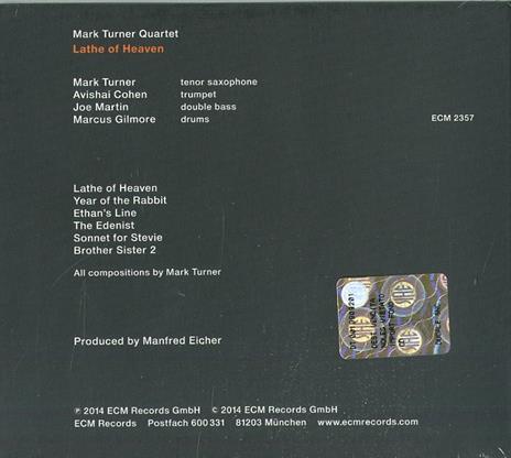 Lathe of Heaven - CD Audio di Mark Turner - 2