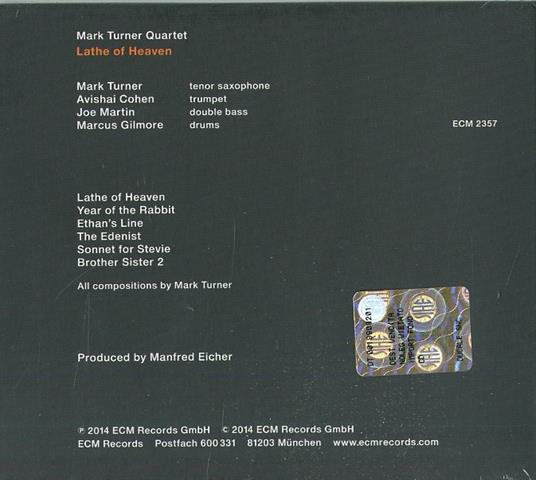 Lathe of Heaven - CD Audio di Mark Turner - 2