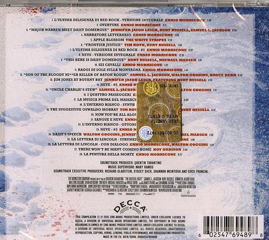 The Hateful Eight (Colonna sonora) - CD Audio di Ennio Morricone - 2
