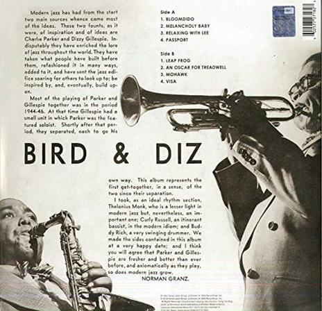 Bird & Diz - Vinile LP di Dizzy Gillespie,Charlie Parker - 2