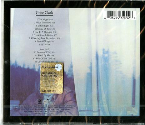 White Light (Remastered) - CD Audio di Gene Clark - 2