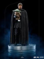 Star Wars The Mandalorian Art Scale Statua 1/10 Luke Skywalker E Grogu 21 Cm Iron Studios