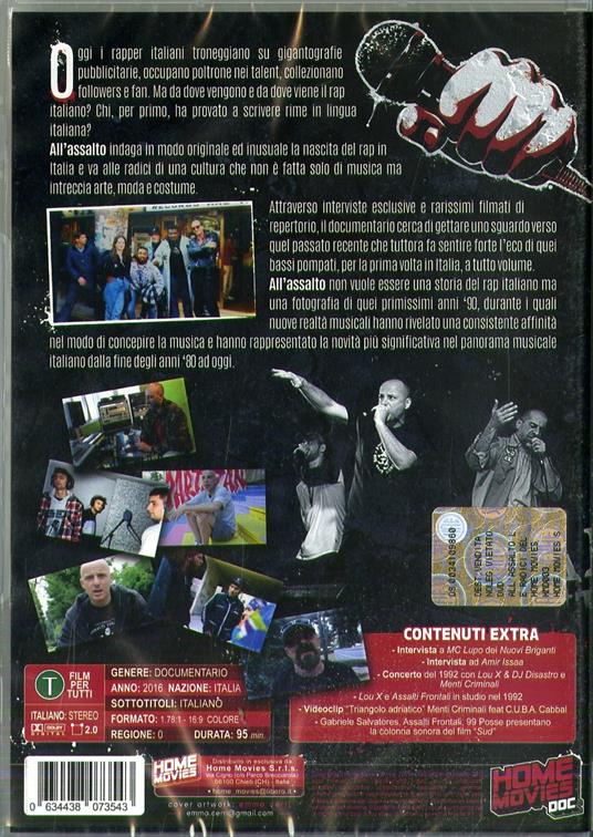 All'assalto. Le radici del rap italiano (DVD) - DVD - Film di Paolo Fazzini  Documentario | laFeltrinelli
