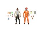 Tartarughe Ninja Ii: The Secret Of The Ooze Action Figura 2-pack Lab Mantello Professor Perry E Hazmat Suit Professor Perry 18 C