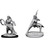 D&d Nolzur's Marvelous Miniatures Unpainted Miniatures Human Monk Female Case (6) Wizbambino