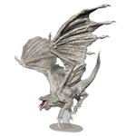 D&d Nolzur's Marvelous Miniatures Unpainted Miniature Adulto White Dragon Wizbambino