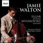 Concerto per violoncello op.85 / Concerto per violoncello o66 - CD Audio di Edward Elgar,Nikolai Myaskovsky,Philharmonia Orchestra,Jamie Walton,Alexander Briger