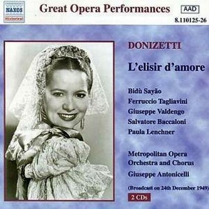 L'elisir d'amore - CD Audio di Gaetano Donizetti