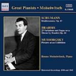 Great Pianists - CD Audio di Johannes Brahms,Modest Mussorgsky,Robert Schumann,Benno Moisejwitsch