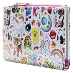 Loungefly Wallet Aop Iridescent  Flap Wallet - Lisa Frank Funko LSFWA