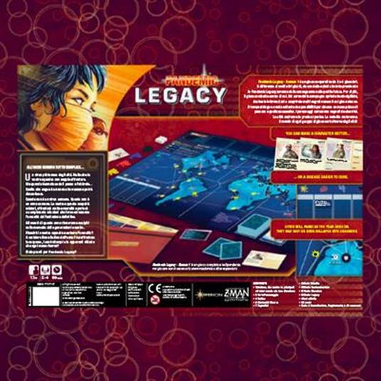 Pandemic Legacy Season 1 (Rosso). Base - ITA. Gioco da tavolo - 3