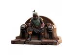 Star Wars: The Mandalorian Premier Collection 1/7 Boba Fett On Throne 24 Cm Gentle Giant