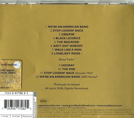 We're an American Band (Remastered Edition + Bonus Tracks) - CD Audio di Grand Funk Railroad - 2