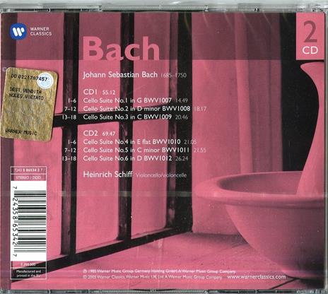 Suites per violoncello - CD Audio di Johann Sebastian Bach,Heinrich Schiff - 2