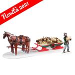 Lemax Consegna Della Legna - Firewood Delivery, Set Of 2 Cod 13559 Village Presepe