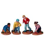 Lemax Gara Con Le Biglie - Marbles Champ, Set Of 4 Cod 22118