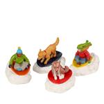 Lemax Giu'' Per La Montagna - Dog Snow Saucer Fun Cod 22121