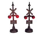 Lemax Stop Ferroviari-railway Stop Light, Set Of 2 Cod 34954