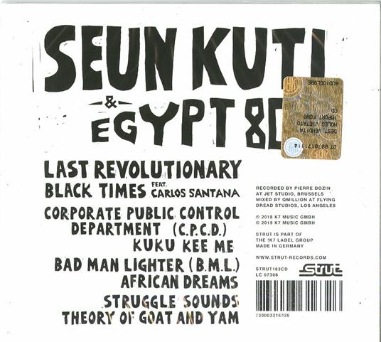 Black Times - CD Audio di Egypt 80,Seun Kuti - 2