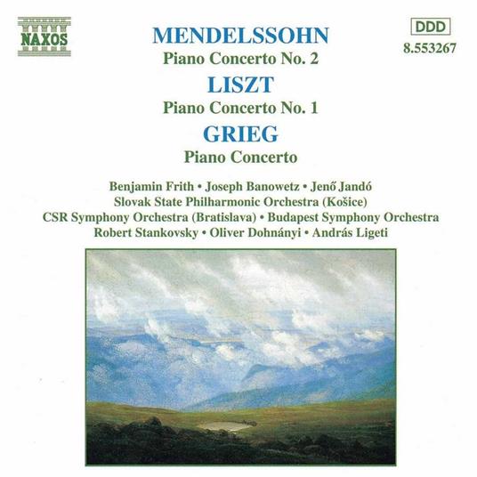 Concerti per pianoforte - CD Audio di Edvard Grieg,Franz Liszt,Felix Mendelssohn-Bartholdy