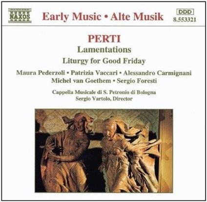 Lamentazioni - CD Audio di Giacomo Antonio Perti