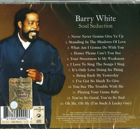 Soul Seduction - CD Audio di Barry White - 2