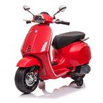 Moto Elettrica Per Bambini Vespa Piaggio Sprint Rossa 12V Ing. Mp3, Usb E Microsd Lt941
