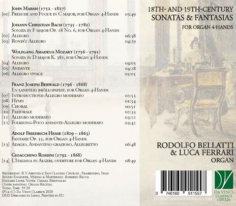 18th and 19th Century Sonatas & Fantasia - CD Audio di Luca Ferrari - 2