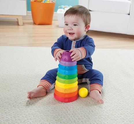 Fisher-Price Scodelle Trasformelle, Giocattolo Impilabile per Bambini 6+ Mesi - 9