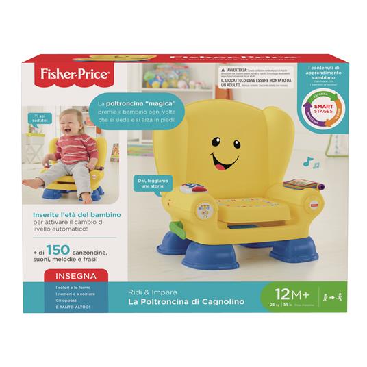 Fisher-Price Poltroncina Cagnolino Ridi & Impara, Giocattolo per Bambini 12+ Mesi - 11