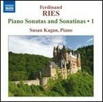 Sonate e sonatine per pianoforte vol.1 - CD Audio di Ferdinand Ries,Susan Kagan