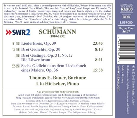 Lieder vol.7 - CD Audio di Robert Schumann - 2