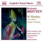 St. Nicholas - Christ's Nativity - Salmo 150 - CD Audio di Benjamin Britten