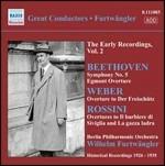 Sinfonia n.5 - Ouverture Egmont / Ouverture Der Freischütz / Ouvertures - CD Audio di Ludwig van Beethoven,Gioachino Rossini,Carl Maria Von Weber,Wilhelm Furtwängler,Berliner Philharmoniker