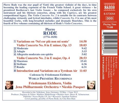 Concerti per violino n.2, n.8 - CD Audio di Pierre Rode - 2