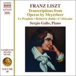 Trascrizioni dalle opere di Meyerbeer - CD Audio di Franz Liszt,Sergio Gallo