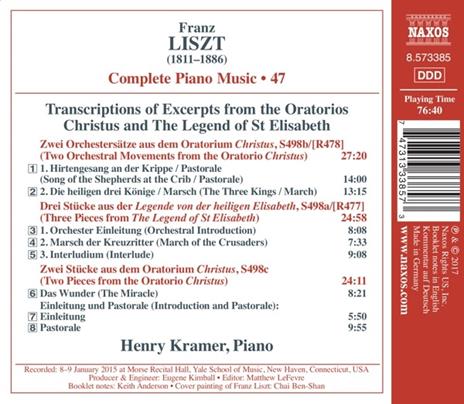 Musiche per pianoforte complete vol.47 - CD Audio di Franz Liszt,Henry Kramer - 2