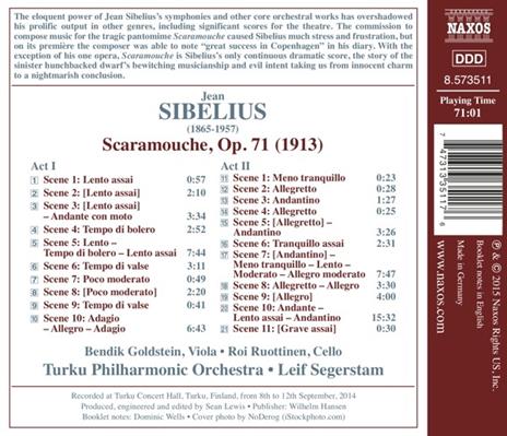 Scaramouche op.71 - CD Audio di Jean Sibelius - 2