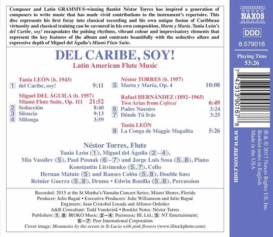 Del Caribe, Soy! Musica per flauto latinoamericana - Nestor Torres - CD |  Feltrinelli