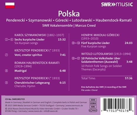 Polska. Opere Corali - CD Audio - 2