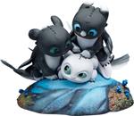 How To Train Your Dragon: The Hidden World Statua Dart, Pouncer E Ruffrunner 15 Cm Sideshow Collectibles