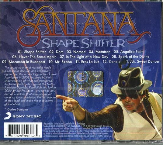 Shape Shifter - CD Audio di Santana - 2