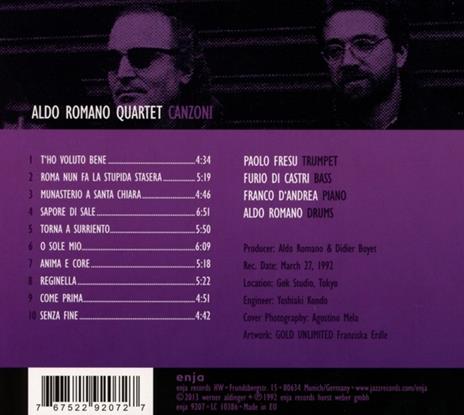 Canzoni - CD Audio di Aldo Romano - 2