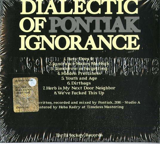 Dialectic of Ignorance - CD Audio di Pontiak - 2