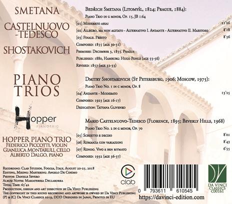 Trii con pianoforte - CD Audio di Hopper Piano Trio - 2