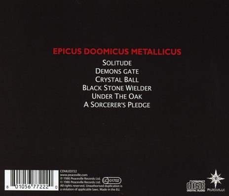 Epicus Doomicus Metallicus - CD Audio di Candlemass - 2