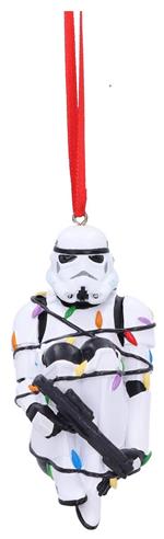 Original Stormtrooper Hanging Tree Ornament Stormtrooper In Fairy Lights 9 Cm Nemesis Now