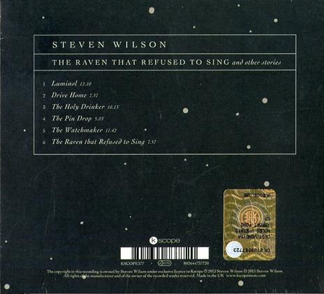 The Raven That Refused to Sing - CD Audio di Steven Wilson - 2