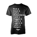 T-Shirt Unisex Walking Dead. Names