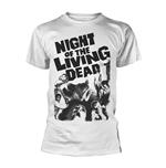 T-Shirt Unisex Tg. S Plan 9 - Night Of The Living Dead White